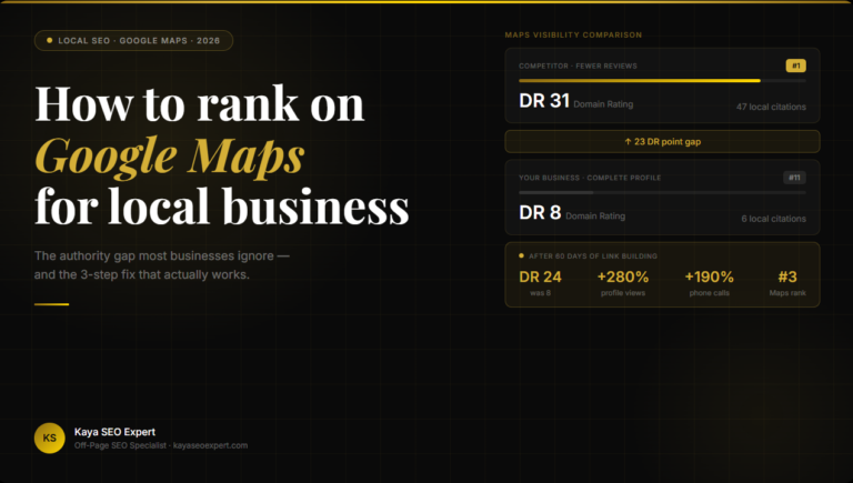rank on google maps local business