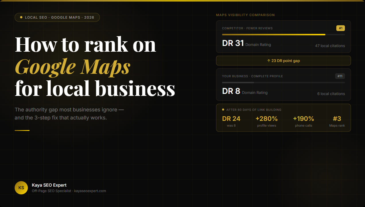 rank on google maps local business