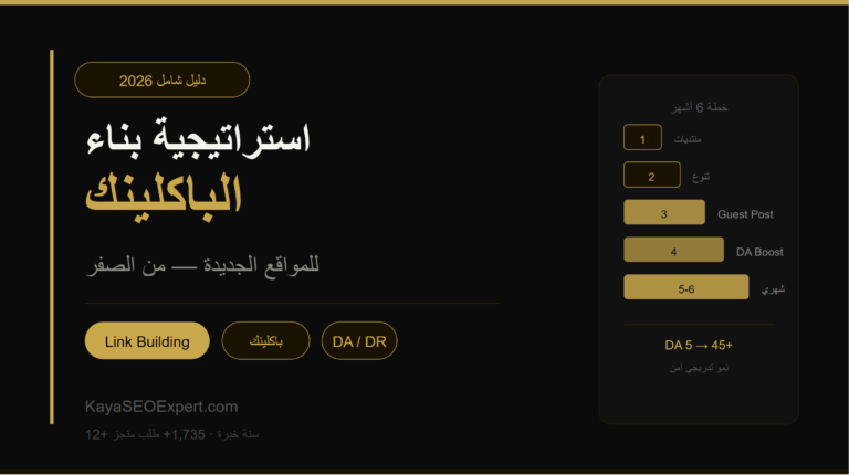 استراتيجية بناء الباكلينك للمواقع الجديدة 2026
